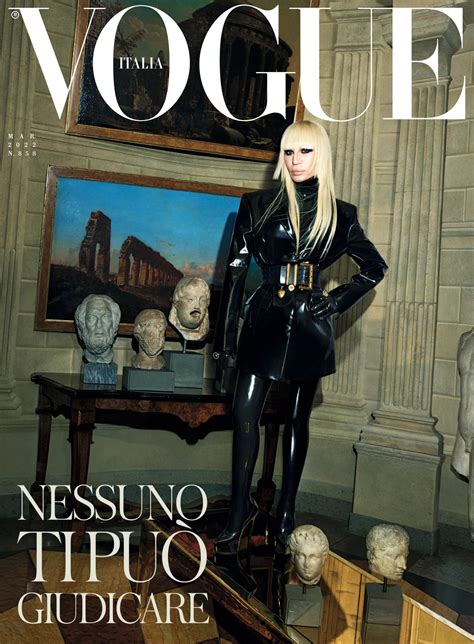 Donatella Versace: the cover and Vogue's full .